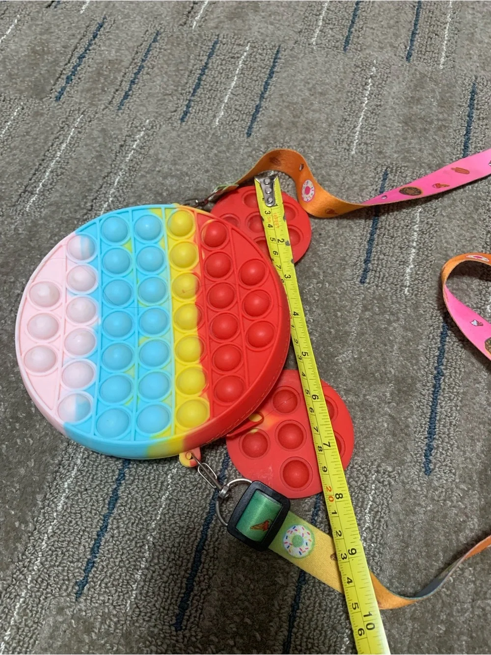 Kids Rainbow Pop-It Crossbody Bag - Multicolor